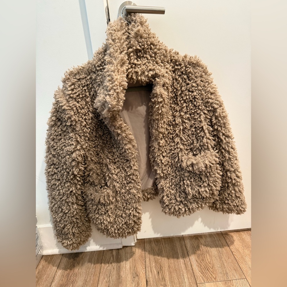 Zara Fuzzy Brown Jacket